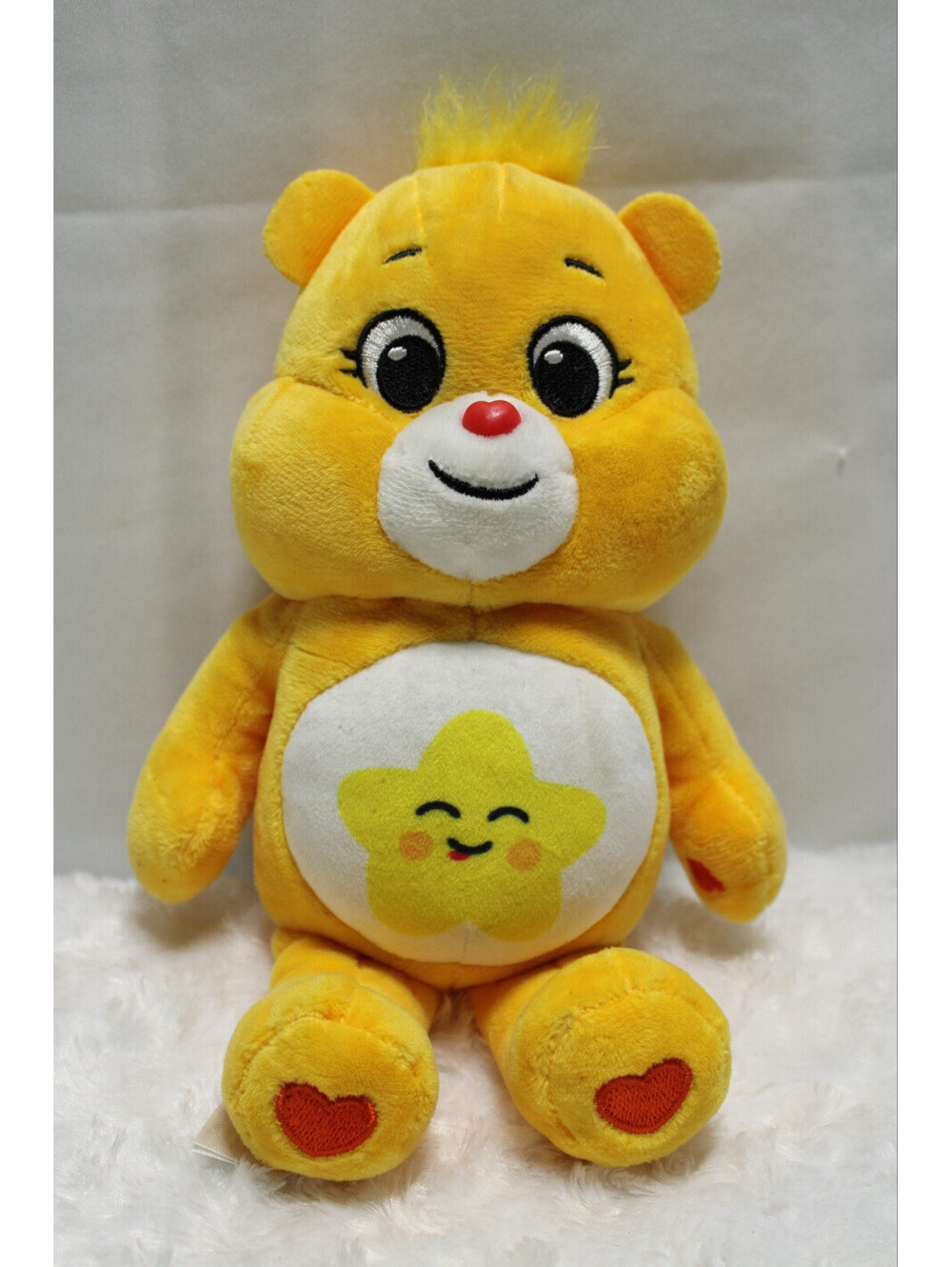 Care Bears Wish Bear 10” Yellow Laugh-A-Lot Plush 2021 Stuffed Animal Toy
